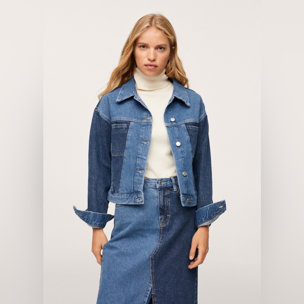 Contrast panel jacket